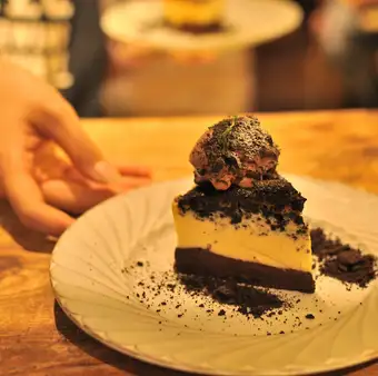 Homemade Basque cheesecake