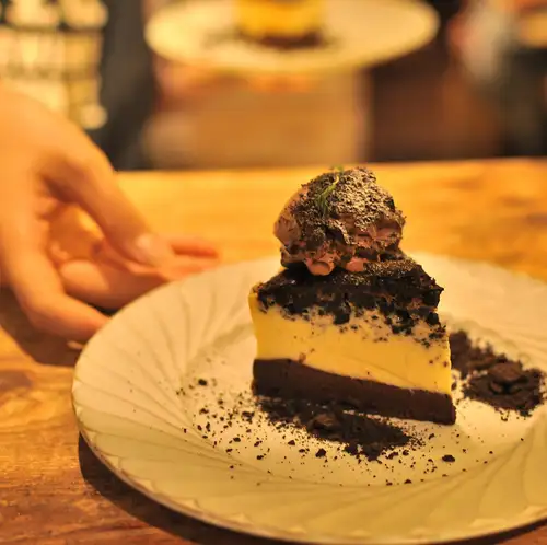 Homemade Basque cheesecake