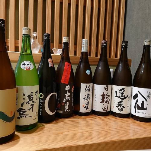 当店自慢の日本酒です☆