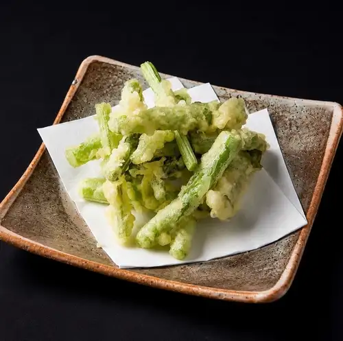 野沢菜の天ぷら