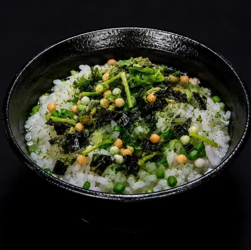 野沢菜わさび茶漬け