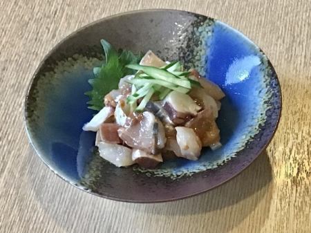 海鮮酒盗和え