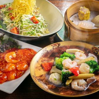 [No need to make a reservation ♪ Enjoy our proud Chinese food ☆] Goku set 3,000 yen per person (excluding tax) *1 set for 4 people