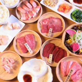 [Carnal course] Greedy person who eats both meat and alcohol★120 minutes of all-you-can-drink with draft beer included 6,000 yen◆14 dishes in total