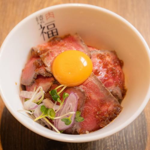 Roast beef bowl with Japanese black beef