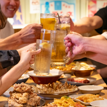 12/9迄・金・土・祝前日【生ビール付き】2時間飲み放題プラン⇒2,000円(税込)＜忘年会＞