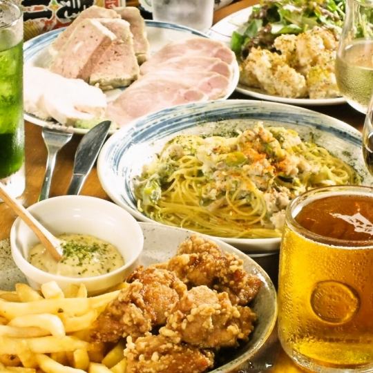 ２H飲み放題付◆全9品『加美屋式からあげプラン』4000円