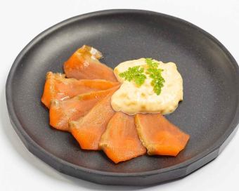 smoked salmon and egg tartare