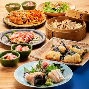 ◆リーズナブルな夏宴会◆ ~福の花コース~【2時間飲み放題付き・全7品・5000円】