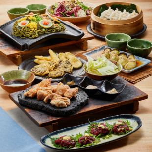 ◆Summer Banquet Plan◆ [Yamaguchi Kawara Soba Course, All-you-can-drink premium sake including Dassai, 8 dishes in total, 7000 yen]