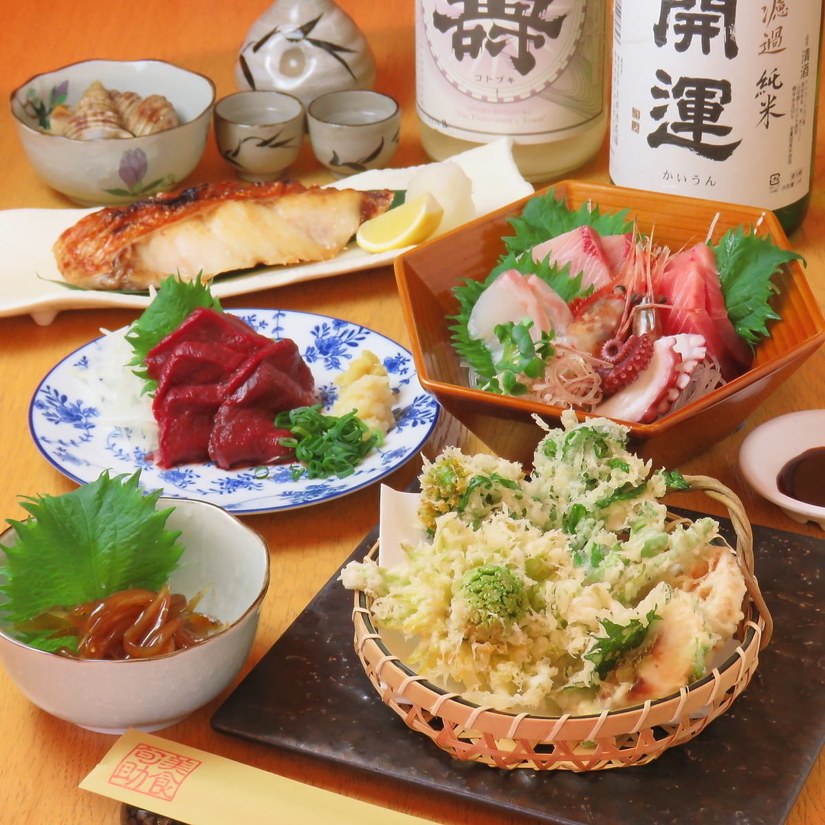【从国领站步行1分钟♪】可以享用使用海鲜和大山鸡的创意日本料理和日本酒的居酒屋！