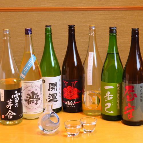 日本酒等豊富なドリンク！