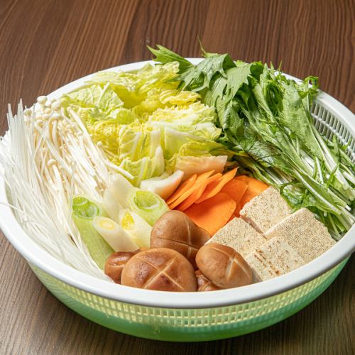 お野菜は市場から直接買い付けたもののみを使用！