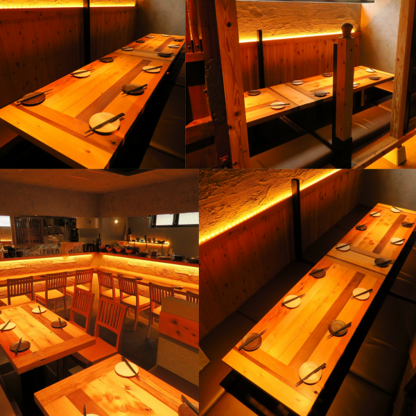 We have prepared two private rooms (up to 18 people) that you can use for 2 to 7 people.It is okay for a crowd to rise inside a group.It is okay to drink sake exactly while talking with friends.It can also be used for birthday celebration and important anniversary! Can be used in various scenes !!