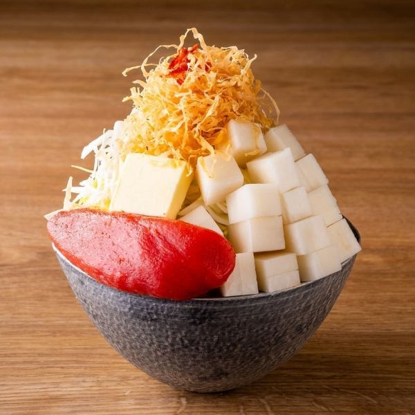 もんじゃ　明太餅　～上質な博多明太子に餅を添えて～