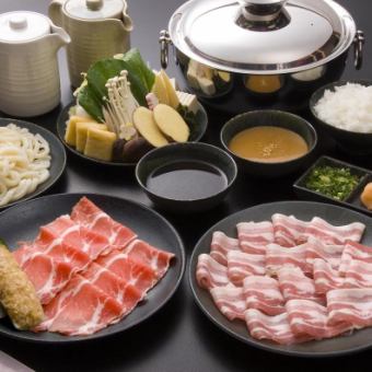 [All-you-can-drink included] ☆All domestically produced☆ Domestic pork shabu-shabu course 90 minutes all-you-can-eat and drink course 5038 yen → 4500 yen incl.