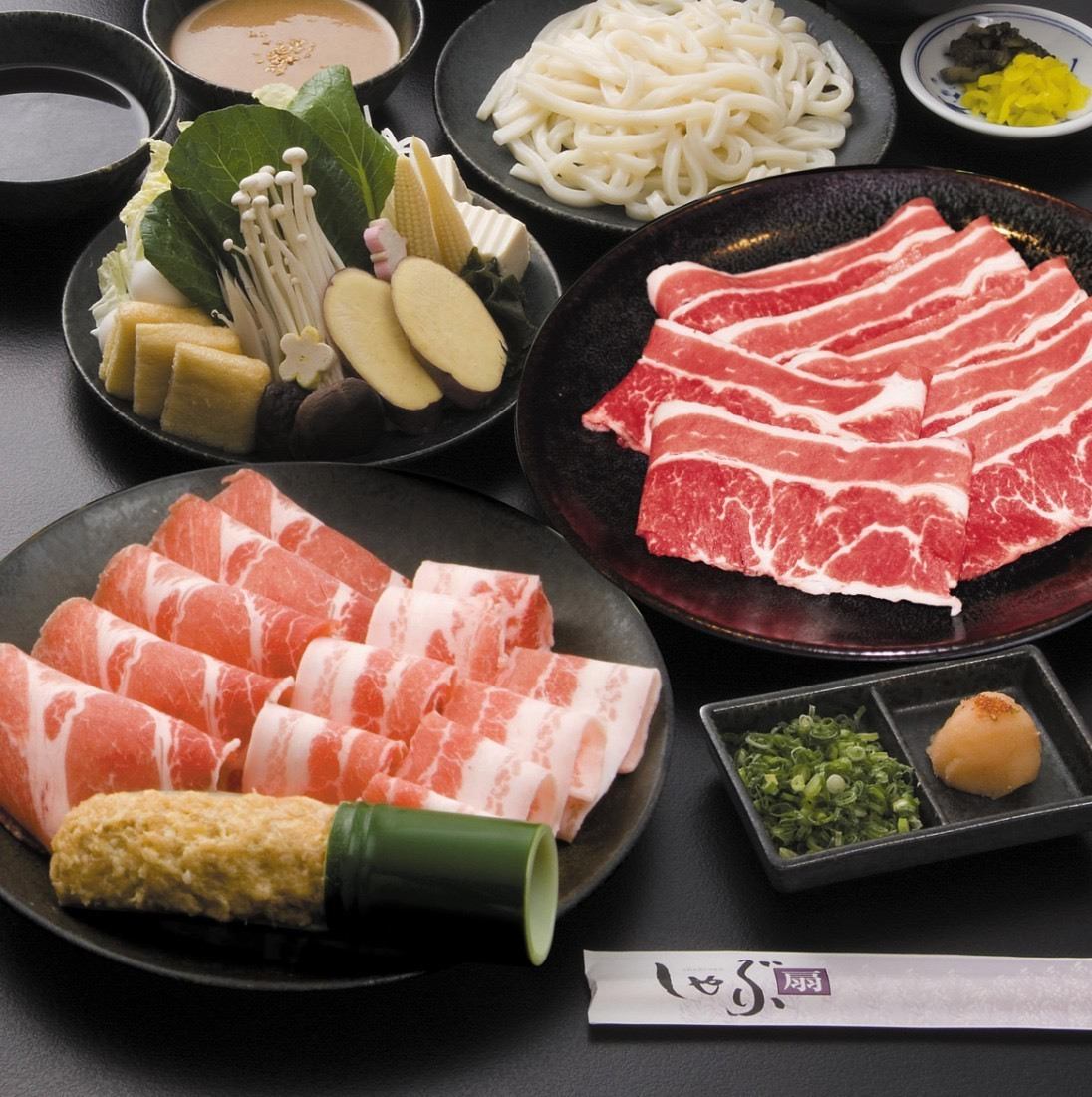 牛/豚しゃぶ/旬菜/国産野菜のビュッフェ食べ放題コース　1958円