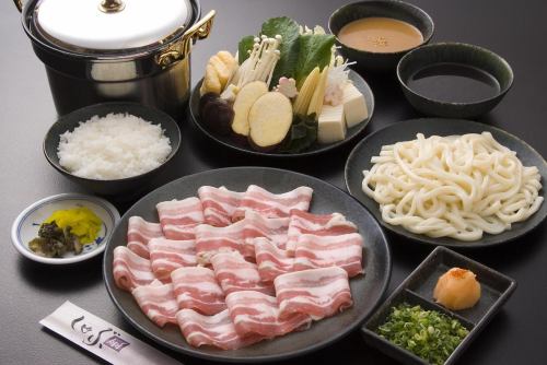 国産豚バラ肉定食・セット