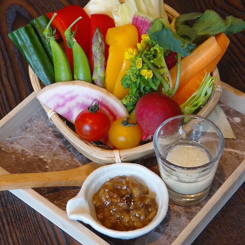 産地直送野菜にこだわる◎鮮度の高い食材を使用してます