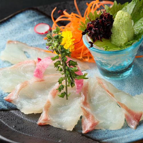 Sashimi of sea bream