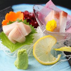 Sashimi of yellowtail