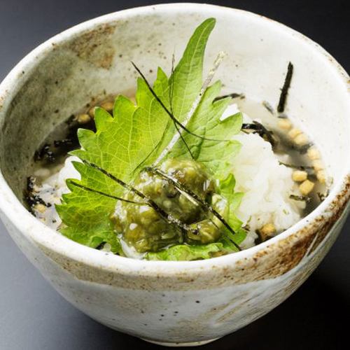 Wasabi Chazuke with Agedashi