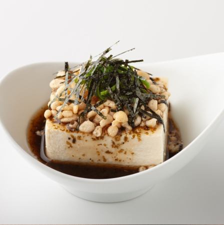 Seaweed and plum tanuki tofu