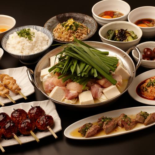 【秋冬Fコース】すみれダレで食べる 「濃厚鶏白湯鍋」コース