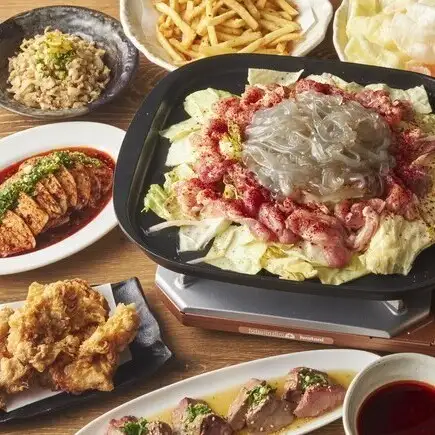 【생맥주 첨부 음료 무제한】저렴하게 즐길 수 있는 마마 재단의 닭 철판 코스