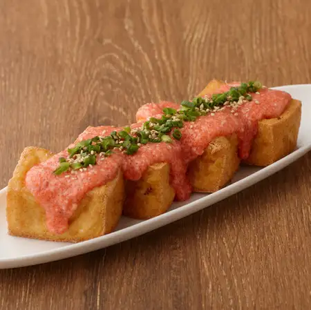 揚げたて厚揚げ 明太とろろ