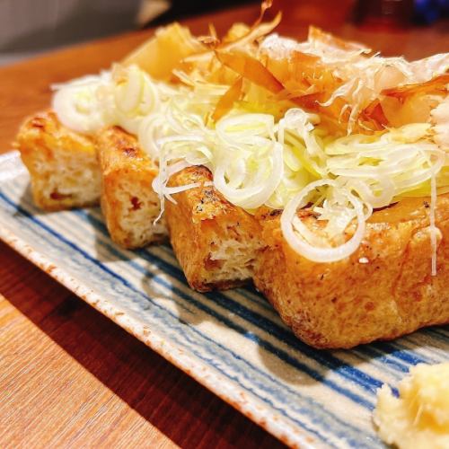 [Tochio's neighboring town, Urushiyama] Plump and juicy fried tofu