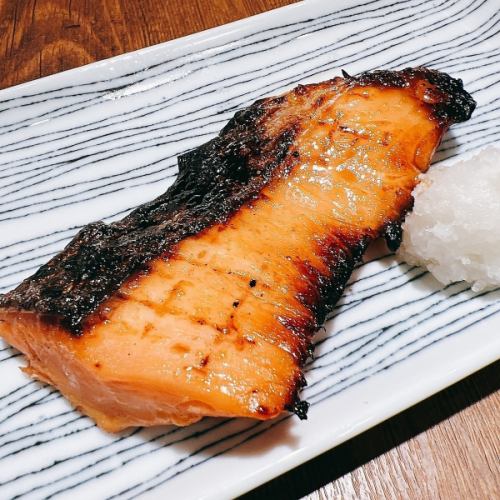 Grilled salmon marinated in homemade Saikyo miso