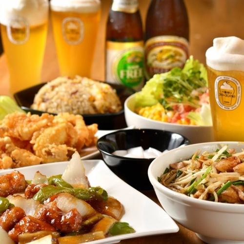 Early bird deal! 120-minute all-you-can-drink "banquet course" costs 2,980 yen, but if you wait until 6:30 pm, it's 2,780 yen! The Viet Cong ramen at the end is a great deal at 500 yen!