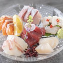 We offer sashimi platters with 3 or 5 different types of sashimi.We have many daily specials and other items that are not listed here.
