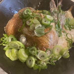 ねぎだく！真鯛カブト焼き
