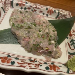 真鯛　塩なめろう