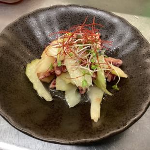 タコとセロリのセヴィーチェ