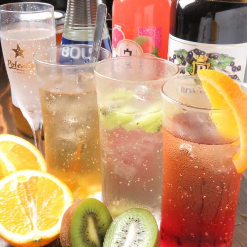 A quick drink♪ "Tori Brothers" has a wide variety of sour drinks!