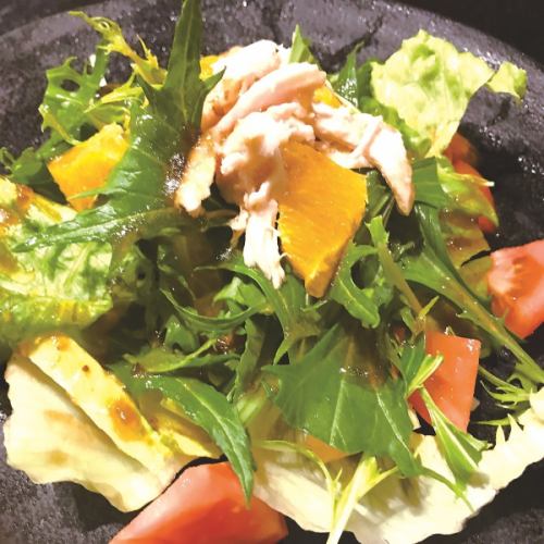 Roasted chicken orange salad