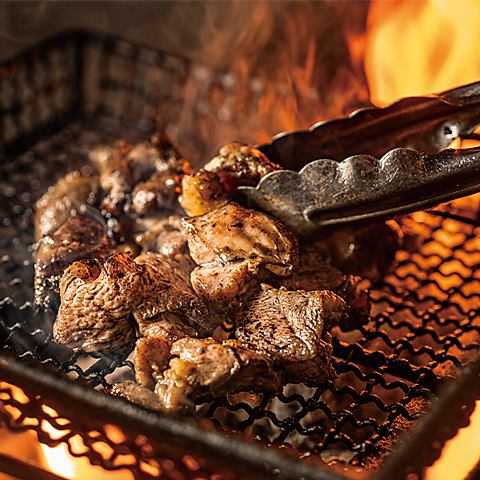 Charcoal-grilled local chicken