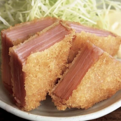 ★昔ながらのハムカツ ～濃厚をソースにどっぷり付けて～