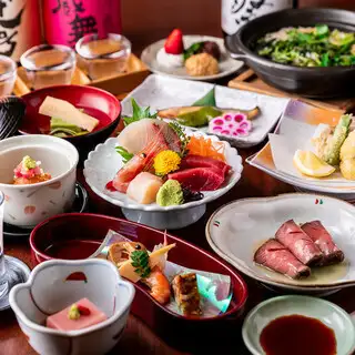人気No1！季節の宴　料理のみ3850円(税込)※ドリンク代金は別途頂戴致します