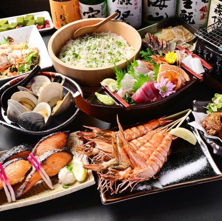 ★120分飲み放題付★≪火の丸豪華コース≫　6,000円(税込)