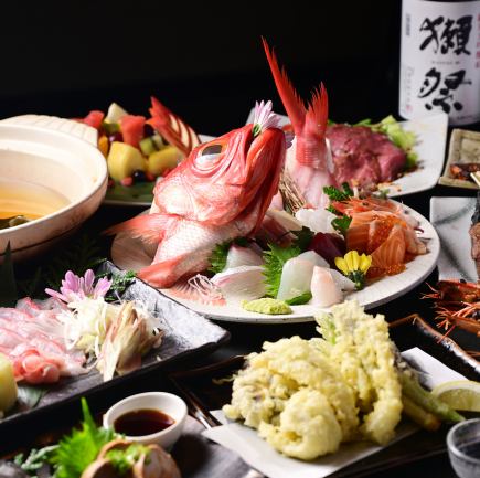 ★120分飲み放題付★≪火の丸至福の極みコース≫　10,000円(税込)