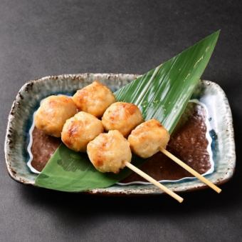 錦爽鶏のつくね串（1本)