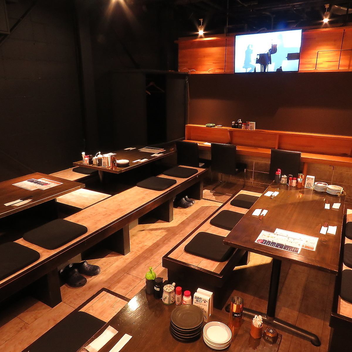 A total of 129 seats ★ Leave it to us if you have a party with a large number of people ♪ Seafood, kushikatsu (deep-fried skewers), Hakata specialties, etc.