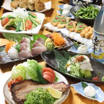 Enjoy the flavors of summer! 8-course meal including conger eel, sesame-marinated amberjack, Itoshima pork samgyeopsal, and more (with all-you-can-drink) - Stylish Course: ¥4,500