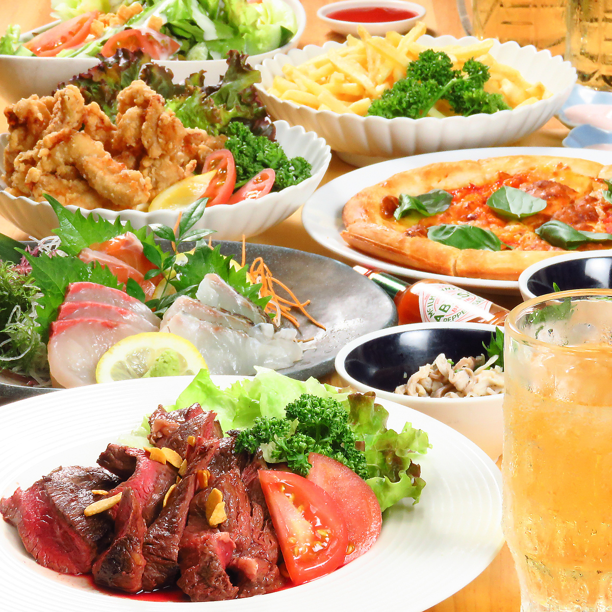 【平日が特にお得】3時間飲放付のコスパ最強コースあり