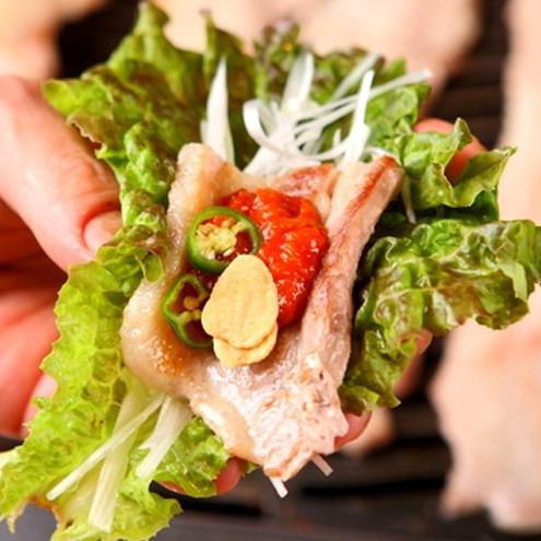 Popular Samgyeopsal all-you-can-eat and drink course ☆ 2 hours 3700 yen ♪