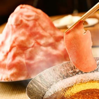 [仅限周一至周四]牛舌涮锅套餐+120分钟无限畅饮◆7,000日元⇒6,500日元（含税）